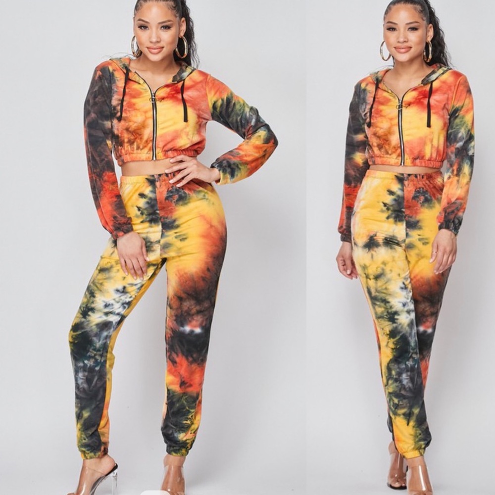 Tye Dye long sleeves pant set
